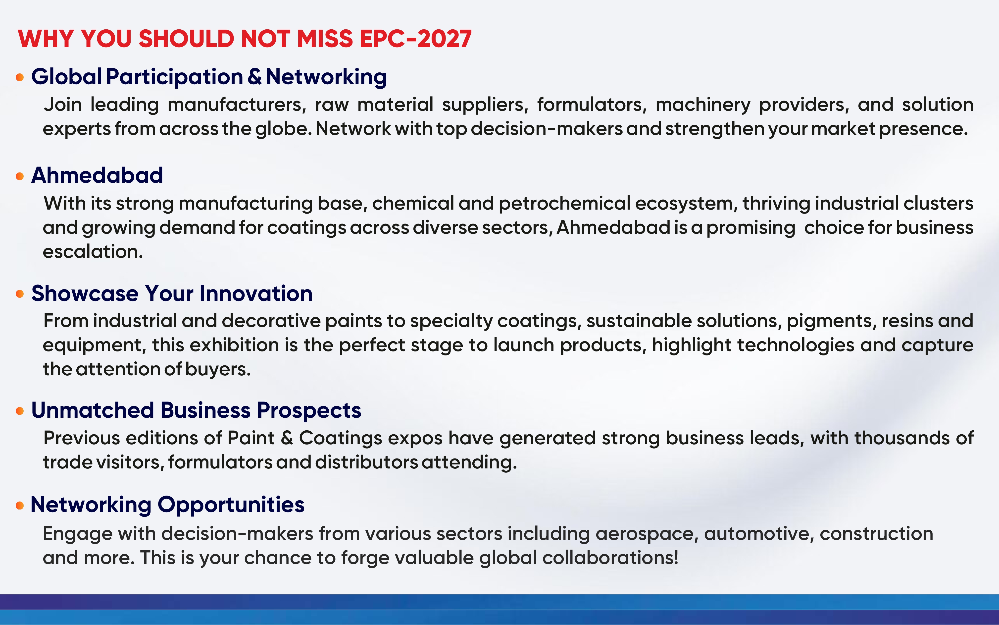 Why not to miss epc 2027